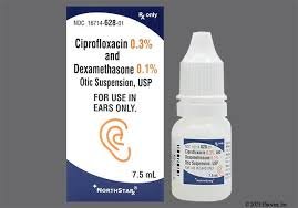 Ciprofloxacin 0.3% and Dexamethasone 0.1%.